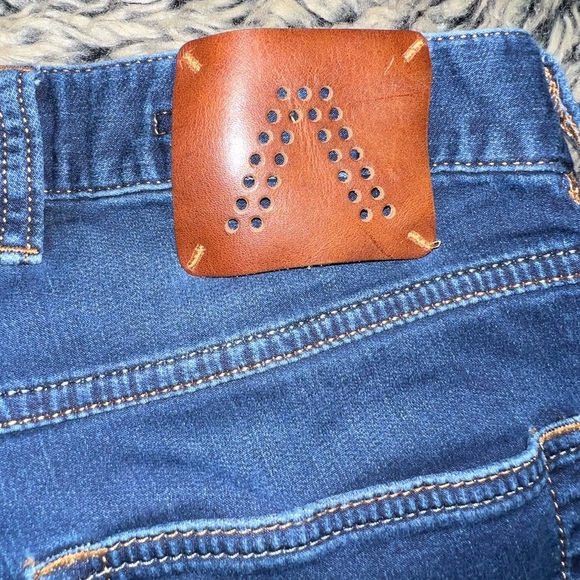 Alberto 4817 Pipe Cosy Jeans Regular Slim Fit Dark Wash Mens W33 hemmed L25 - Picture 6 of 14